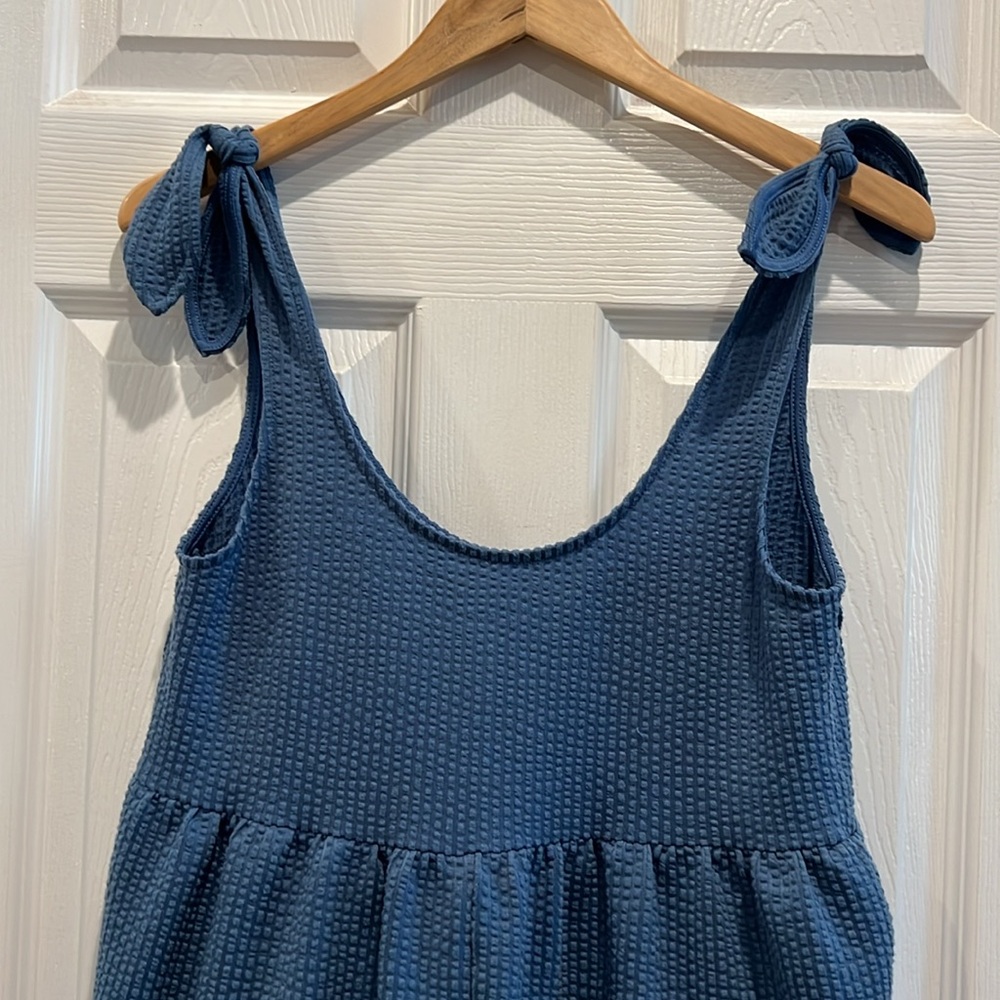 Urban Outfitters UO Marlee Knit Tie Shoulder Romper - Picture 3 of 9